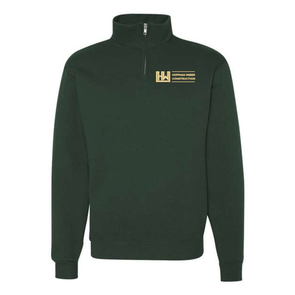 Jerzees NuBlend Cadet Collar Quarter Zip Sweatshirt - Embroidered Logo Thumbnail
