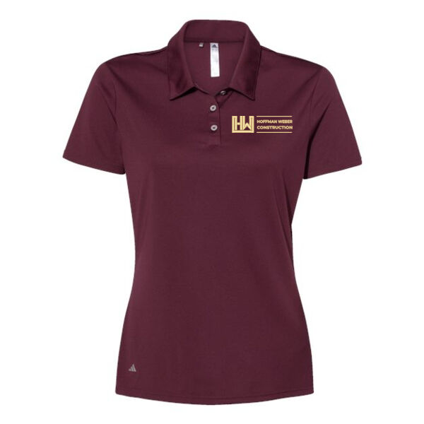 Adidas Womens Performance Polo - Embroidered Logo Thumbnail