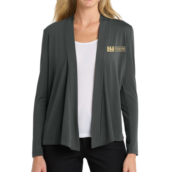 Port Authority Womens Concept Open Cardigan - Embroidered Logo Thumbnail