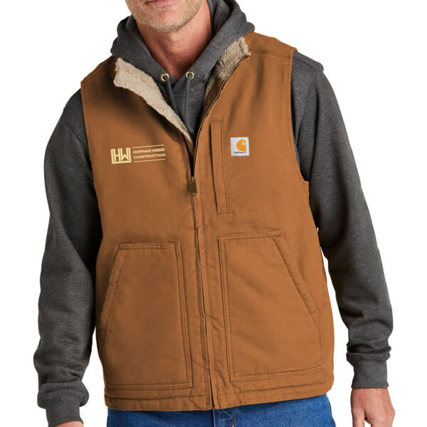 Carhartt Sherpa Lined Mock Neck Vest - Embroidered Logo Thumbnail