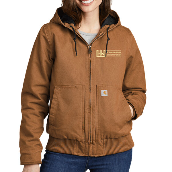 Carhartt Womens Washed Duck Active Jacket - Embroidered Logo Thumbnail