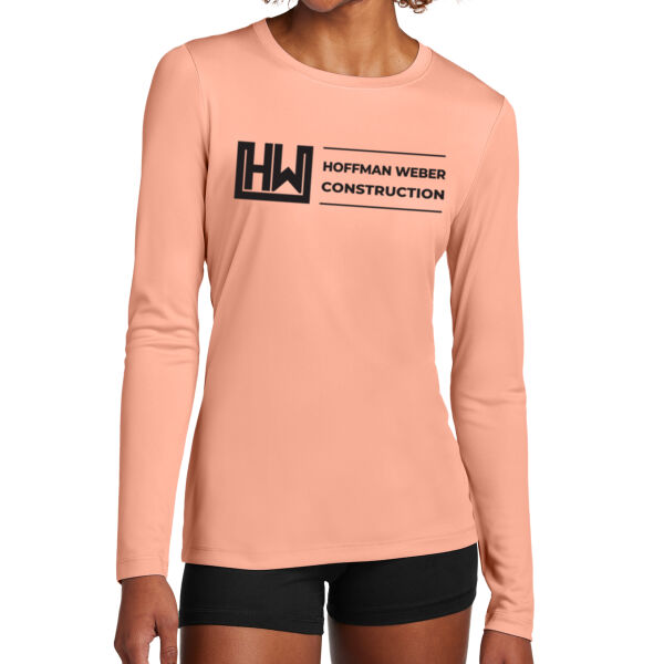 Sport Tek Womens Posi-UV Pro Long Sleeve - Printed Logo Thumbnail