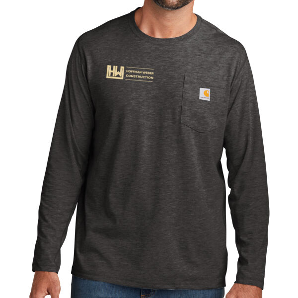 Carhartt Force Long Sleeve Pocket T-Shirt - Printed Logo Thumbnail