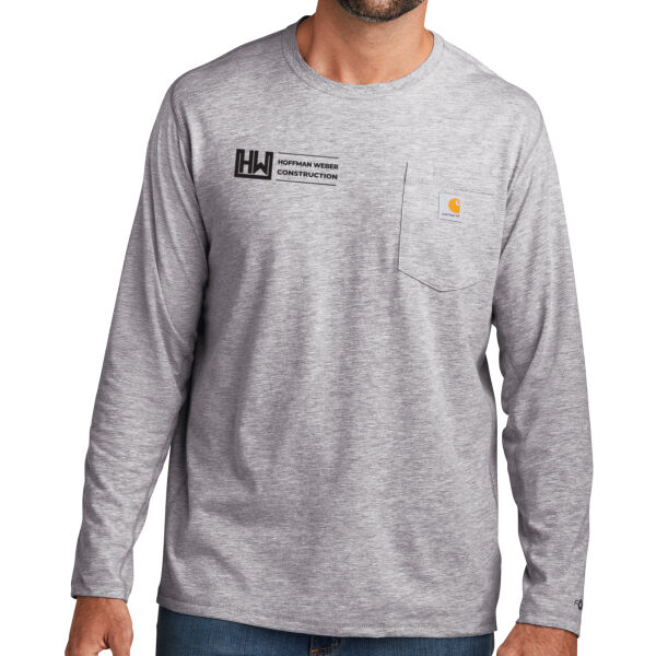 Carhartt Force Long Sleeve Pocket T-Shirt - Printed Logo Thumbnail
