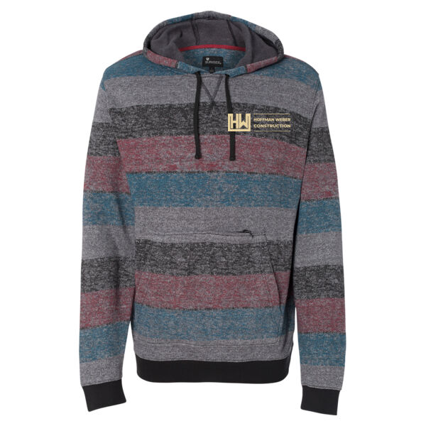 Burnside Printed Stripes Fleece Sweatshirt - Printed Logo Thumbnail