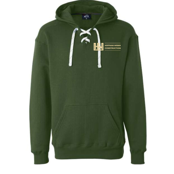 J America Sport Lace Hooded Sweatshirt - Printed Logo Thumbnail