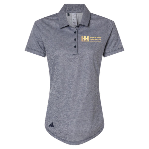 Adidas Womens Space Dyed Polo - Embroidered Logo Thumbnail