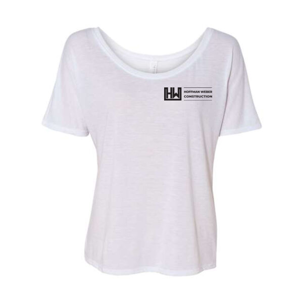 BELLA + CANVAS Womens Slouchy Tee - Printed Logo Thumbnail